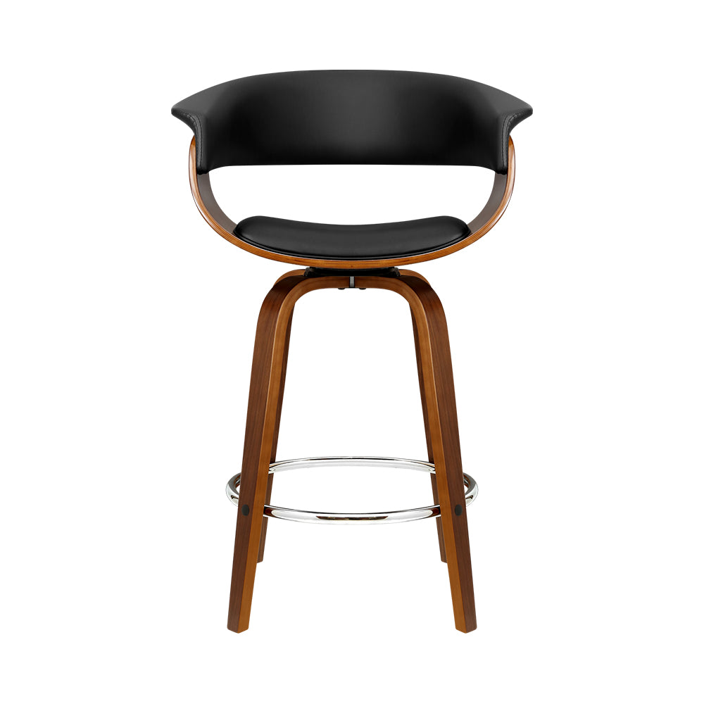 Marlook Bar Stools Swivel PU Seat Wooden