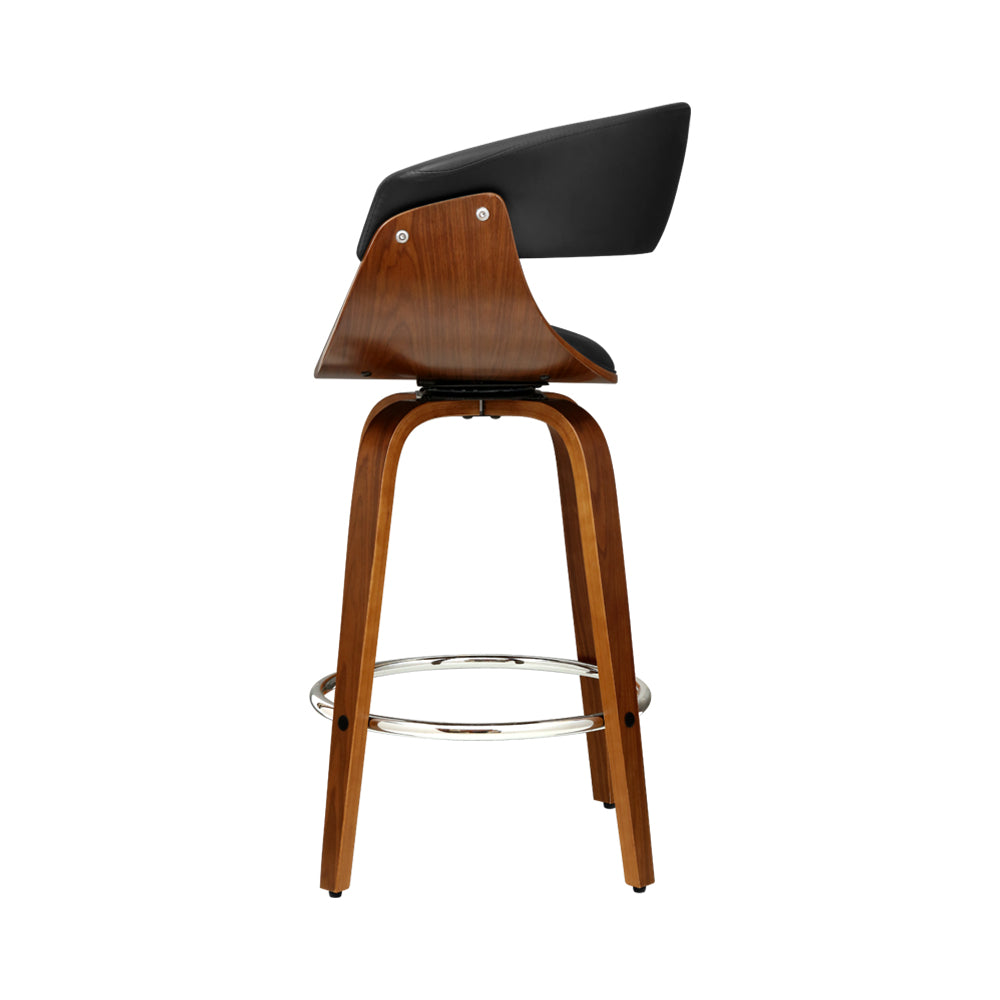 Marlook Bar Stools Swivel PU Seat Wooden