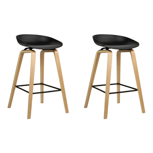 Marlook 2x Bar Stools Wooden