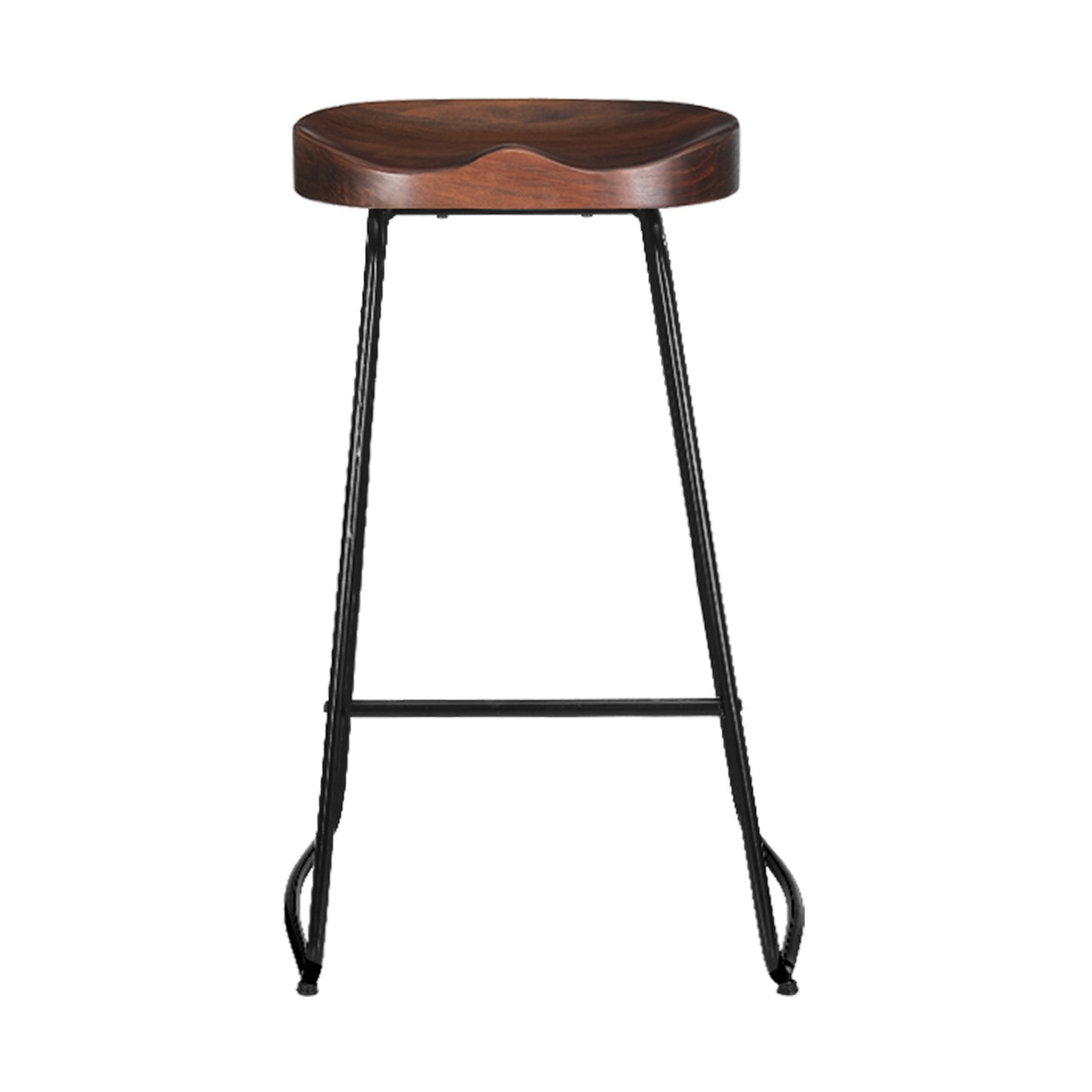 Marlook 2x Bar Stools Tractor Seat 75cm Black