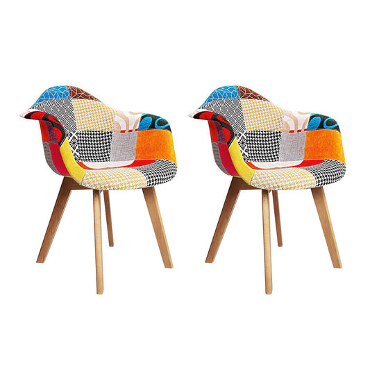 Marlook Dining Chairs Set of 2 Fabric Retro Replica DSW