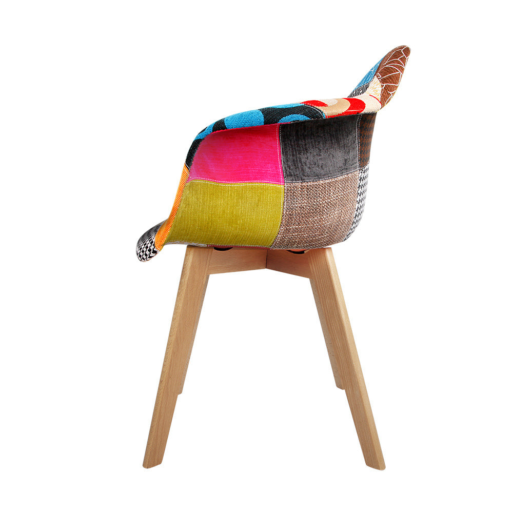 Marlook Dining Chairs Set of 2 Fabric Retro Replica DSW