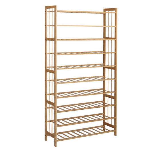 Marlook Shoe Rack Cabinet Bamboo 10-tier 50 Pairs