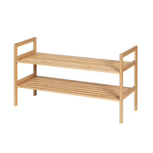 Marlook Shoe Rack Cabinet Bamboo Storage Organiser Pine