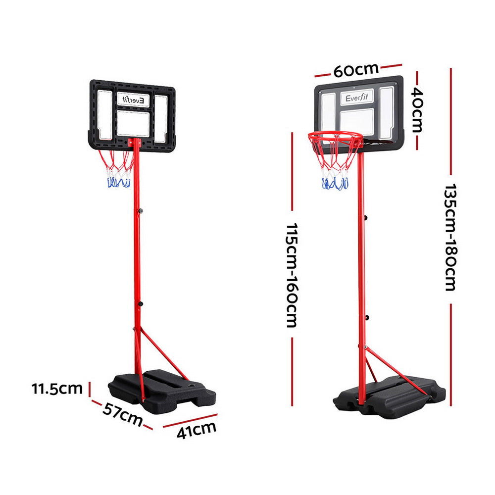 Marlook 1.6M Kids Basketball Hoop Stand System Portable