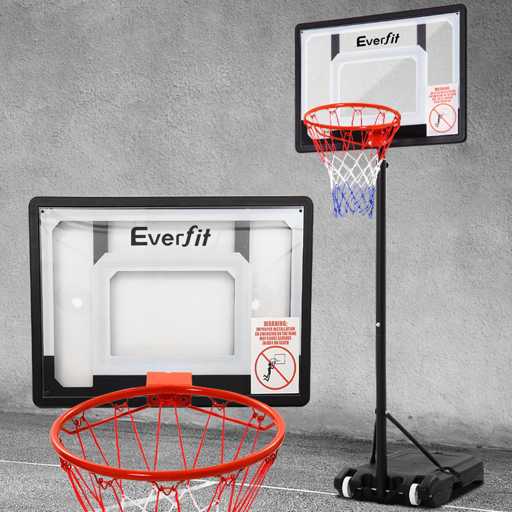 Marlook 2.1M Basketball Hoop Stand System Adjustable Portable Pro Kids Clear