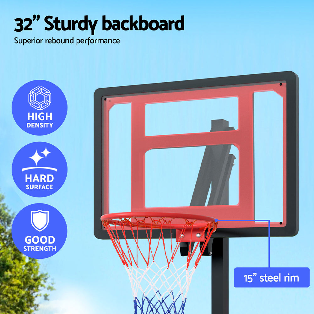 Marlook 2.6M Basketball Hoop Stand System Portable Kid