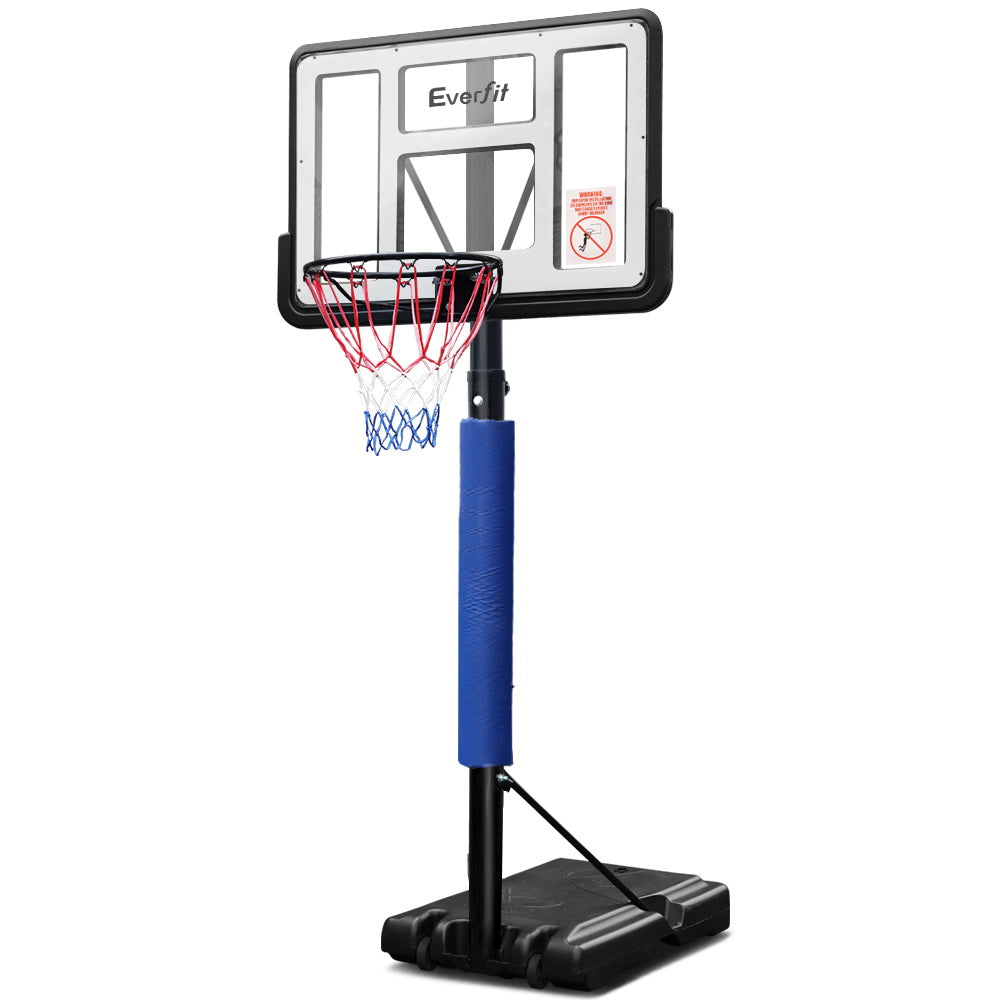 Marlook 3.05M Basketball Hoop Stand System Adjustable Height Portable Pro Blue