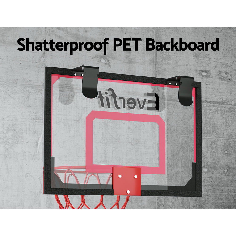 Marlook 23" Mini Basketball Hoop Backboard Door Wall Mounted Sports Kids Red