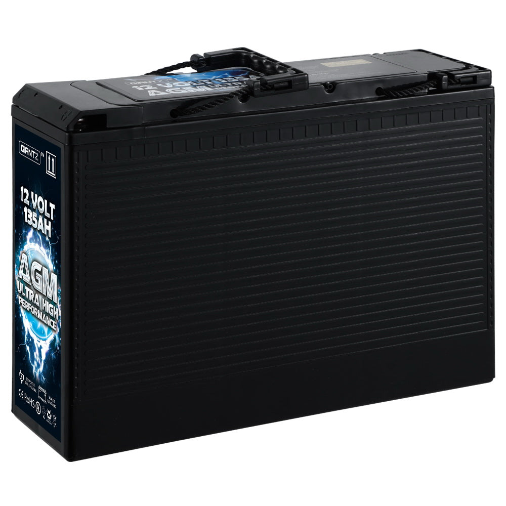 Marlook AGM Deep Cycle Battery 12V 135Ah Slim Box Portable Solar Marlook Camping