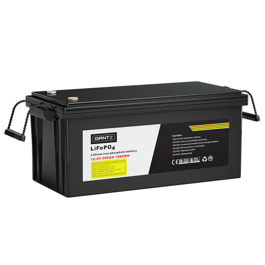 Marlook 12V 200Ah Lithium Battery LiFePO4 Deep Cycle Box Solar Marlook Camping