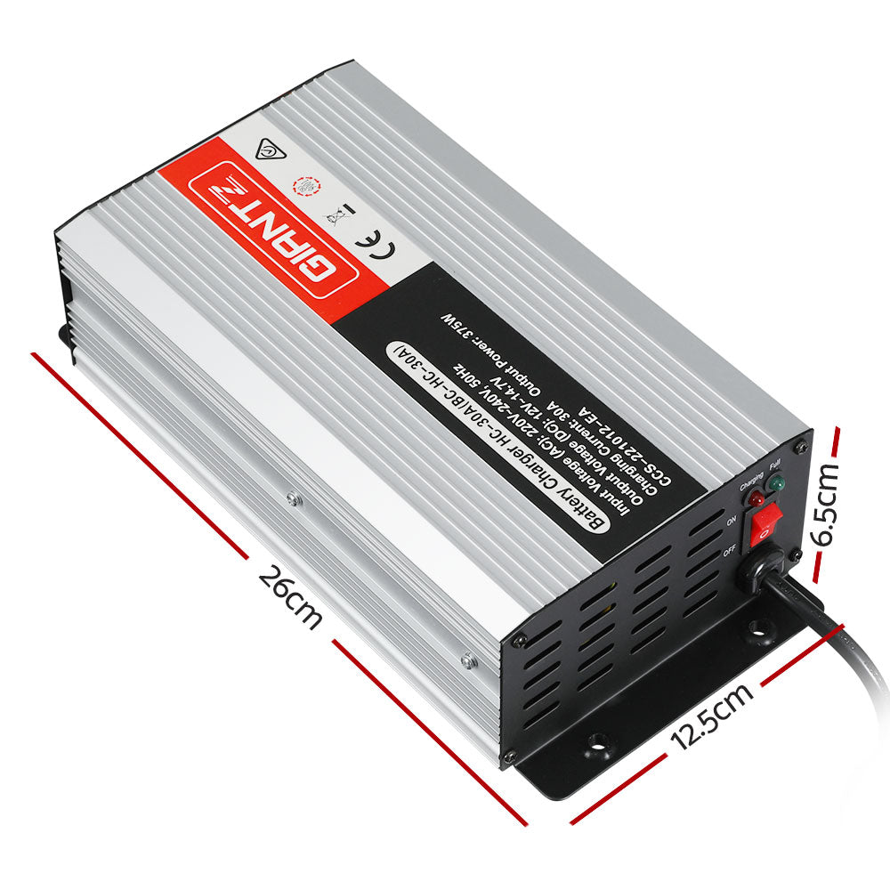 Marlook 12V 30A Car Battery Charger 30Amp ATV 4WD Boat Marlook