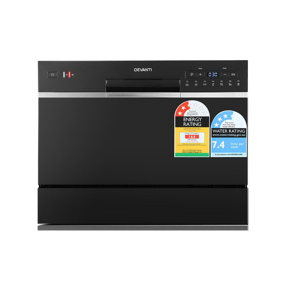 Marlook 6 Place Settings Benchtop Dishwasher Black