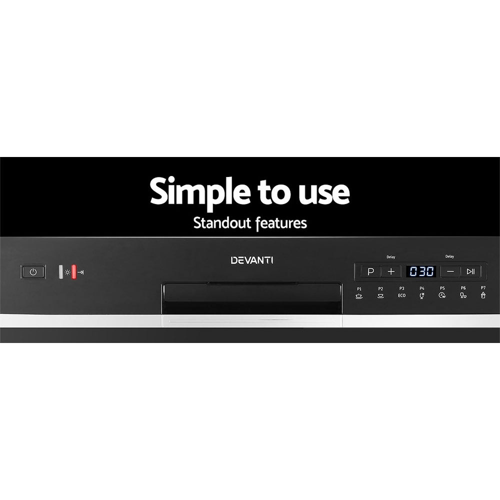 Marlook 6 Place Settings Benchtop Dishwasher Black