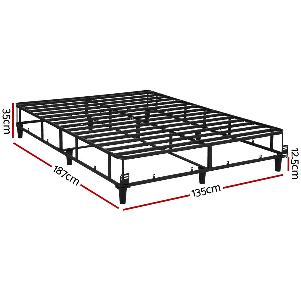 Marlook Bed Frame Double Size Metal Grey MASON