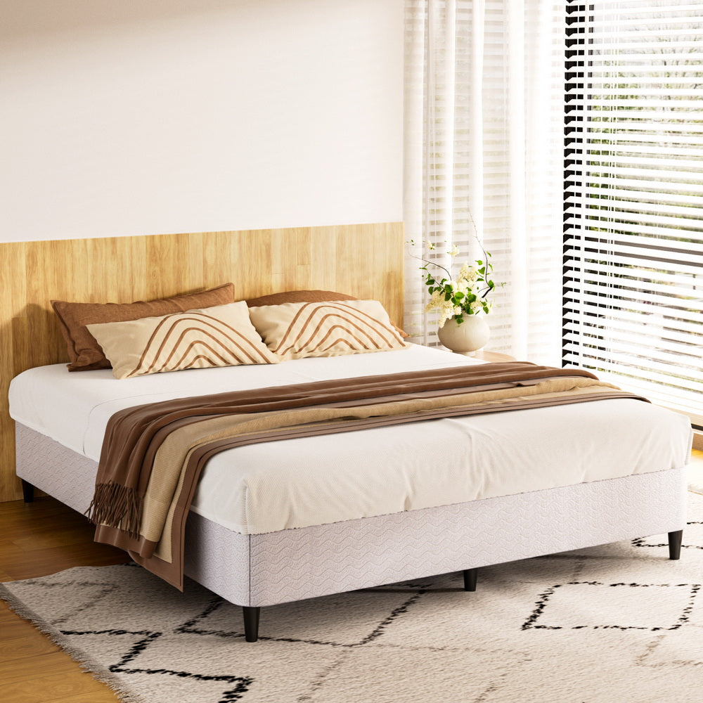 Marlook Bed Frame King Size Metal Grey MASON