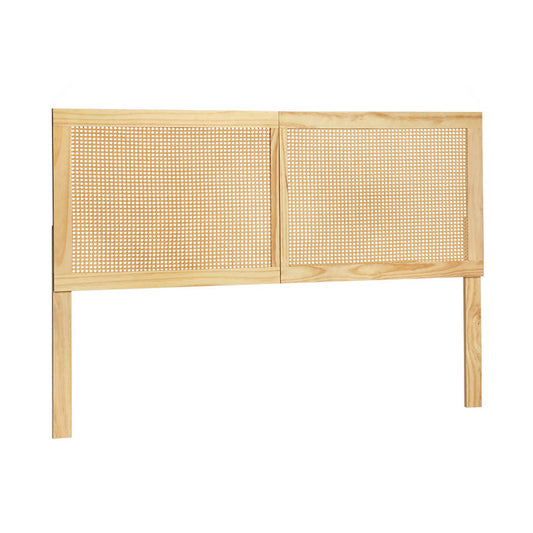 Marlook Bed Head Headboard Double Rattan - RIBO Pine