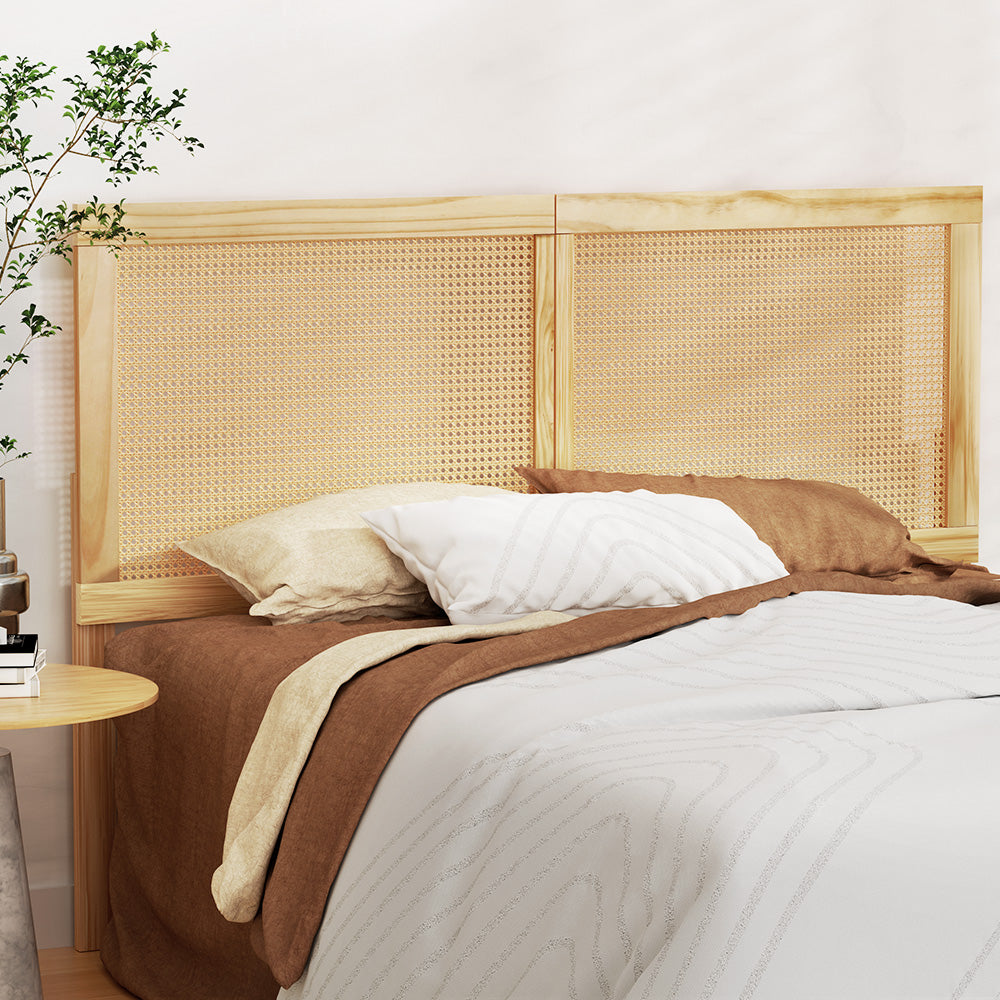 Marlook Bed Head Headboard Queen Rattan - RIBO Pine