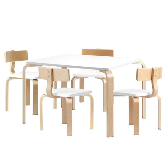 Marlook 5PCS Kids Table and Chairs Set Activity Toy Play Desk