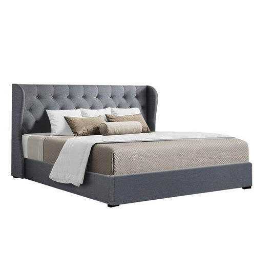 Marlook Bed Frame King Size Gas Lift Grey ISSA