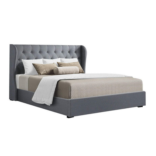 Marlook Bed Frame Queen Size Gas Lift Grey ISSA