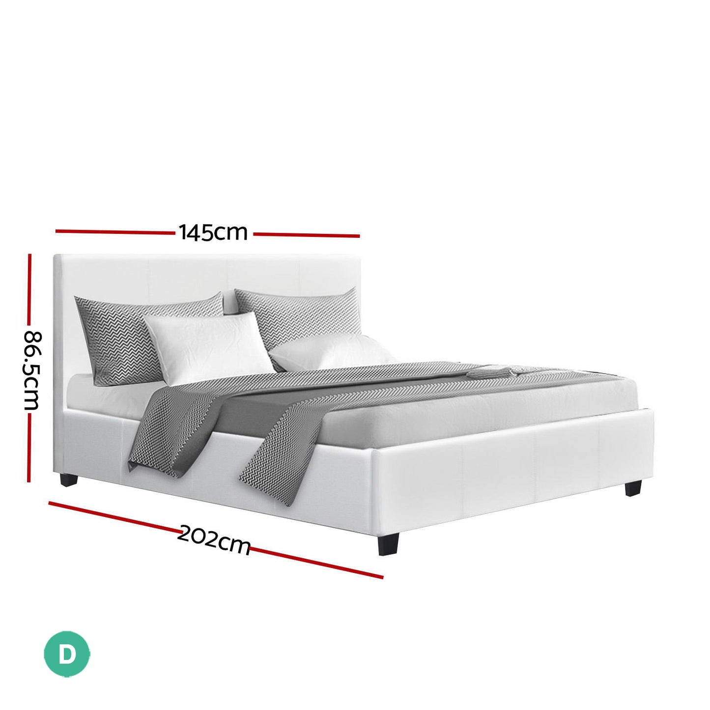 Marlook Bed Frame Double Size White NEO