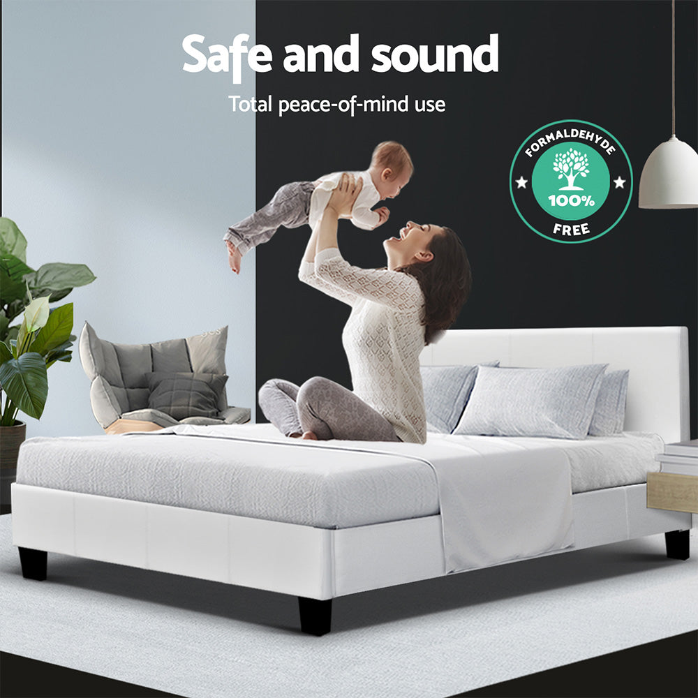 Marlook Bed Frame Double Size White NEO