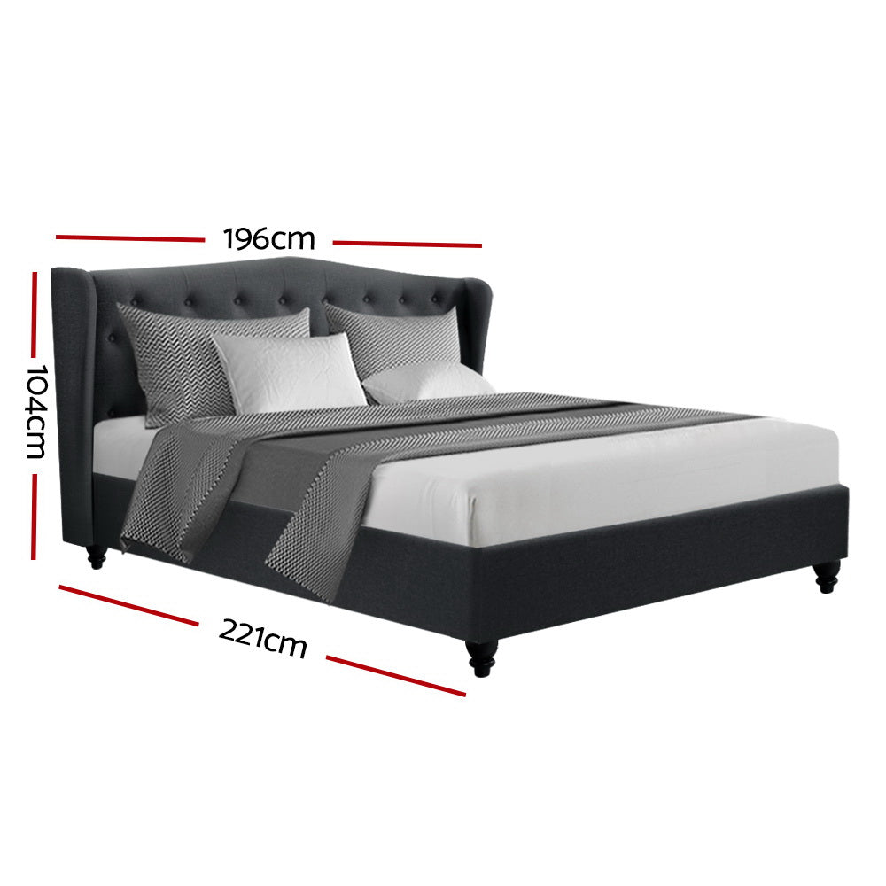 Marlook Bed Frame King Size Charcoal PIER