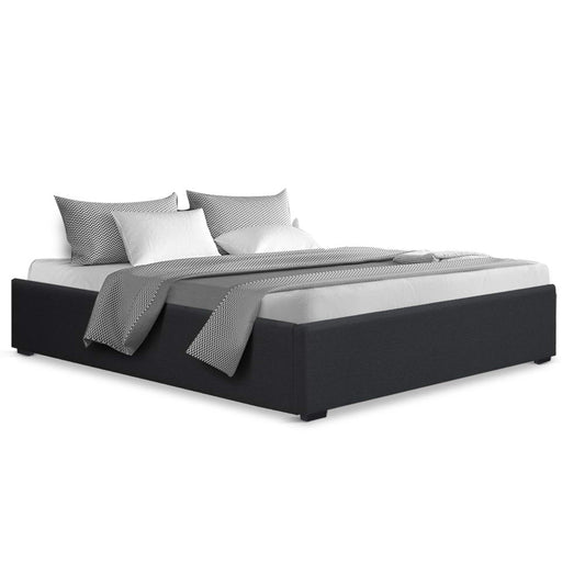 Marlook Bed Frame Queen Size Gas Lift Base Charcoal TOKI