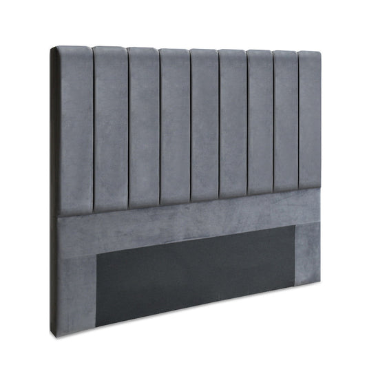 Marlook Bed Head Headboard Queen Velvet - VELA Grey