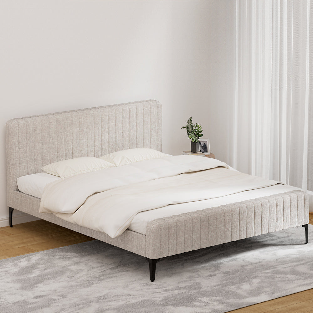 Marlook Bed Frame King Size Beige AMMY