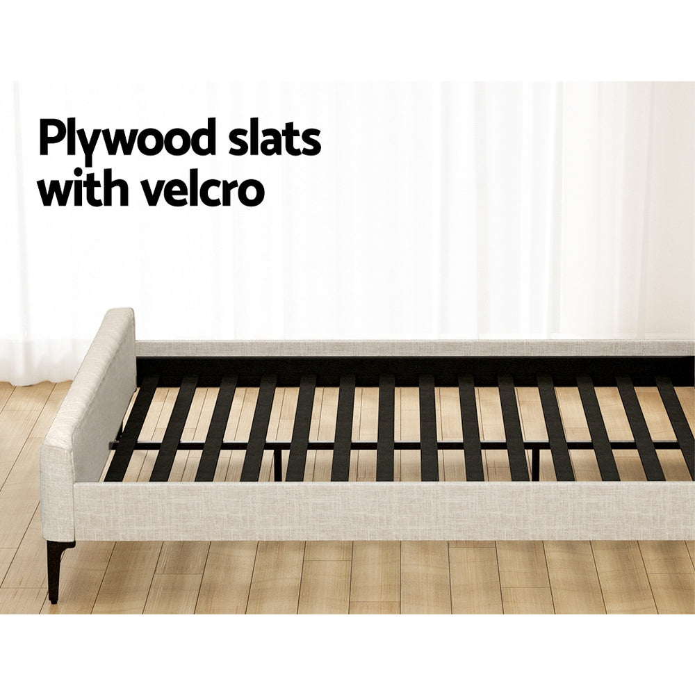 Marlook Bed Frame King Size Beige AMMY