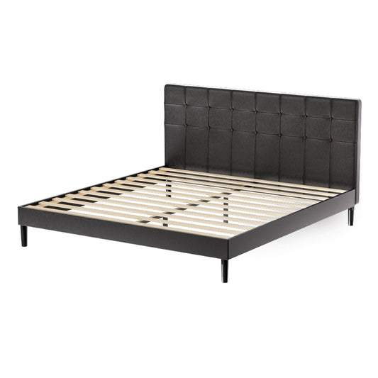 Marlook Bed Frame King Size LED Black RAVI