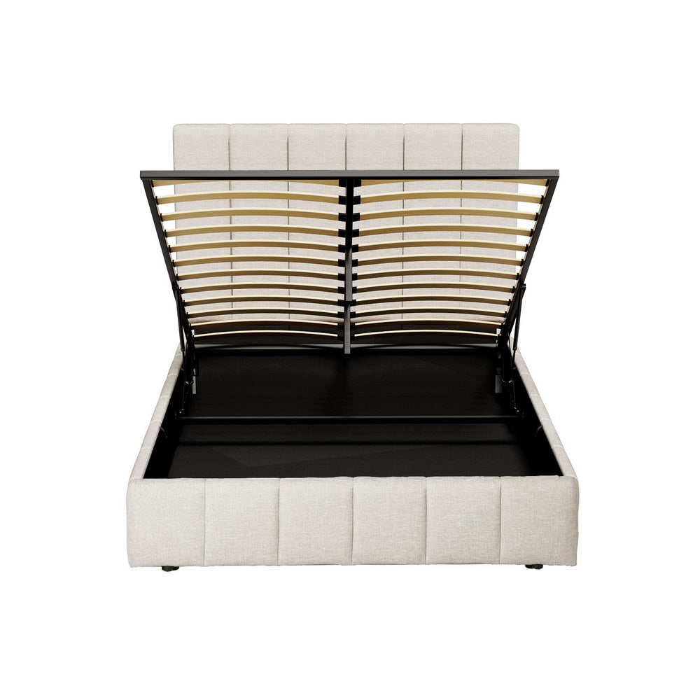 Marlook Bed Frame Double Size Beige TETTE