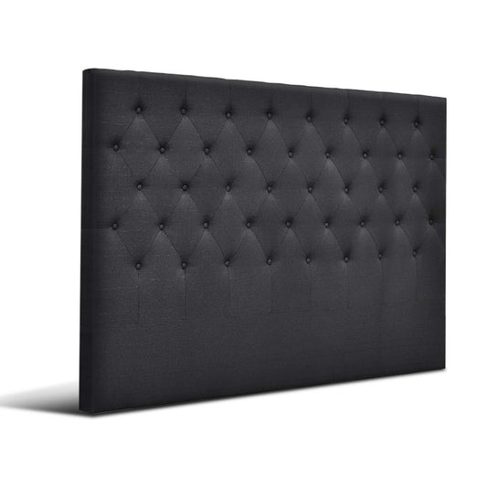Marlook Bed Head King Size Fabric - CAPPI Charcoal