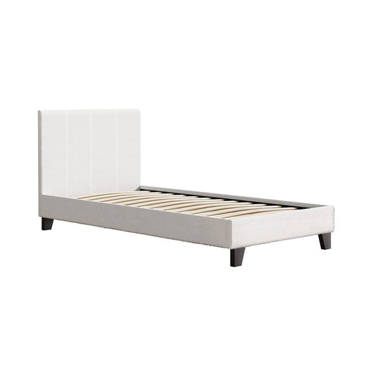 Marlook Bed Frame Single Size Boucle NEO