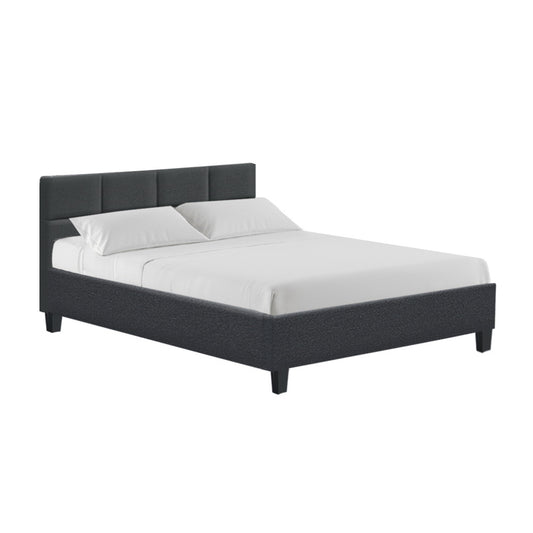 Marlook Bed Frame Double Size Charcoal TINO