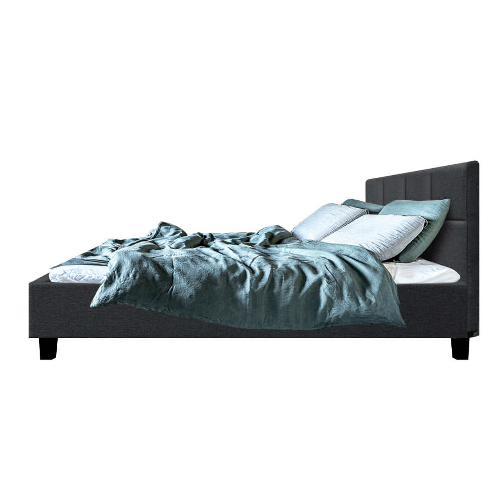 Marlook Bed Frame Double Size Charcoal TINO