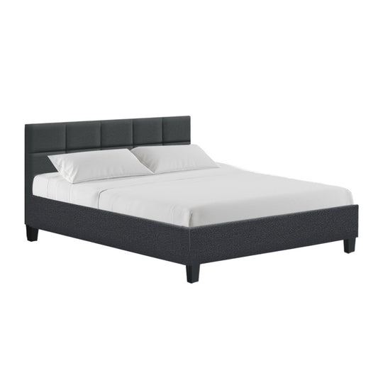 Marlook Bed Frame Queen Size Charcoal TINO