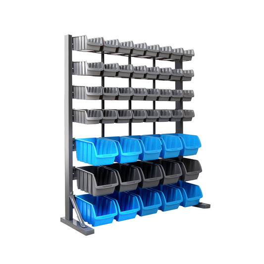Marlook 47 Storage Bin Rack Wall Mounted Steel Stand