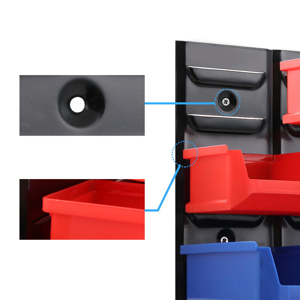 Marlook 24 Storage Bin Rack Wall Mounted