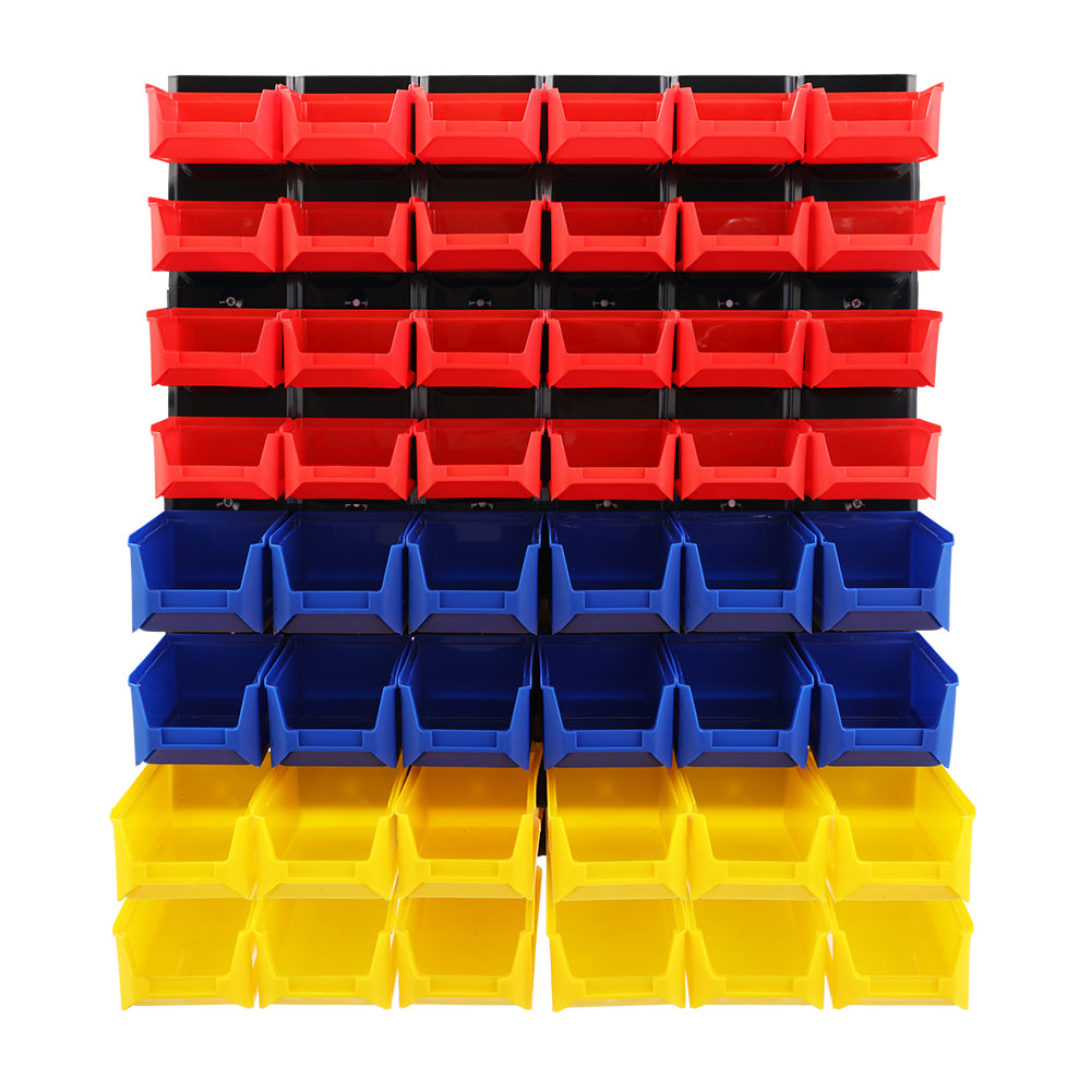 Marlook 48 Storage Bin Rack Wall Mounted Peg Board
