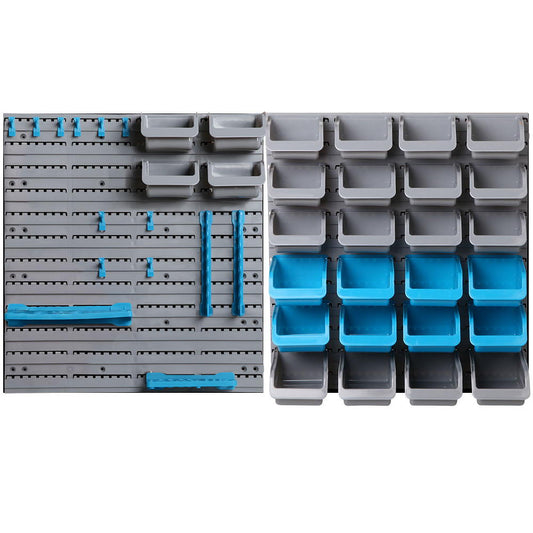 Marlook 44 Storage Bin Rack Wall Mounted Peg Board