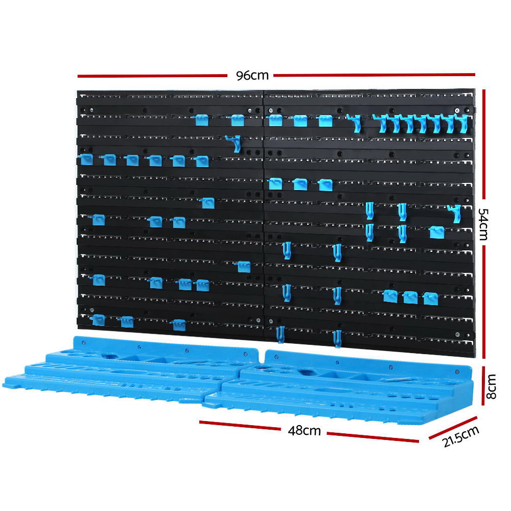 Marlook 54 Storage Bin Rack Wall Mounted Tools