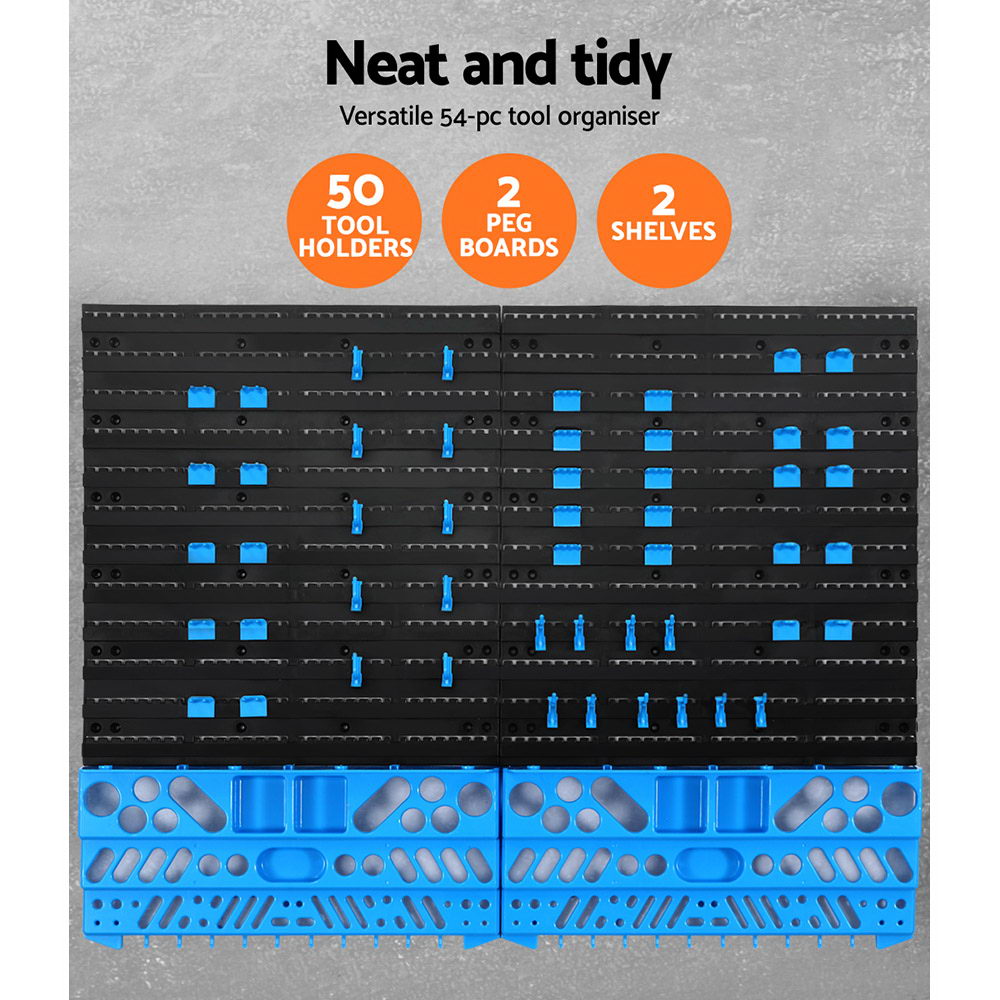 Marlook 54 Storage Bin Rack Wall Mounted Tools