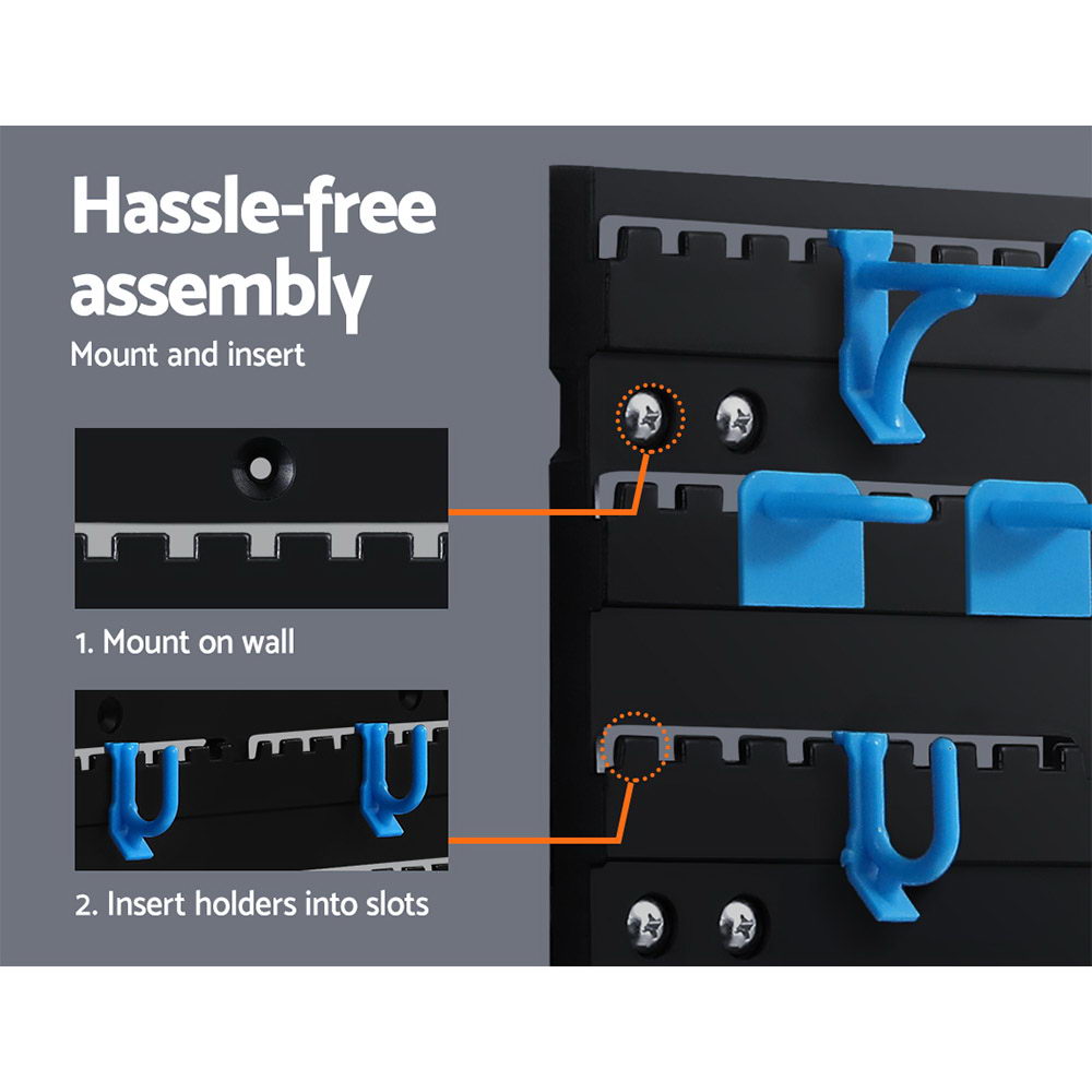 Marlook 54 Storage Bin Rack Wall Mounted Tools