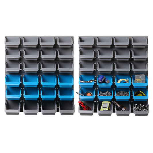 Marlook 48 Storage Bin Rack Wall Mounted Steel Board