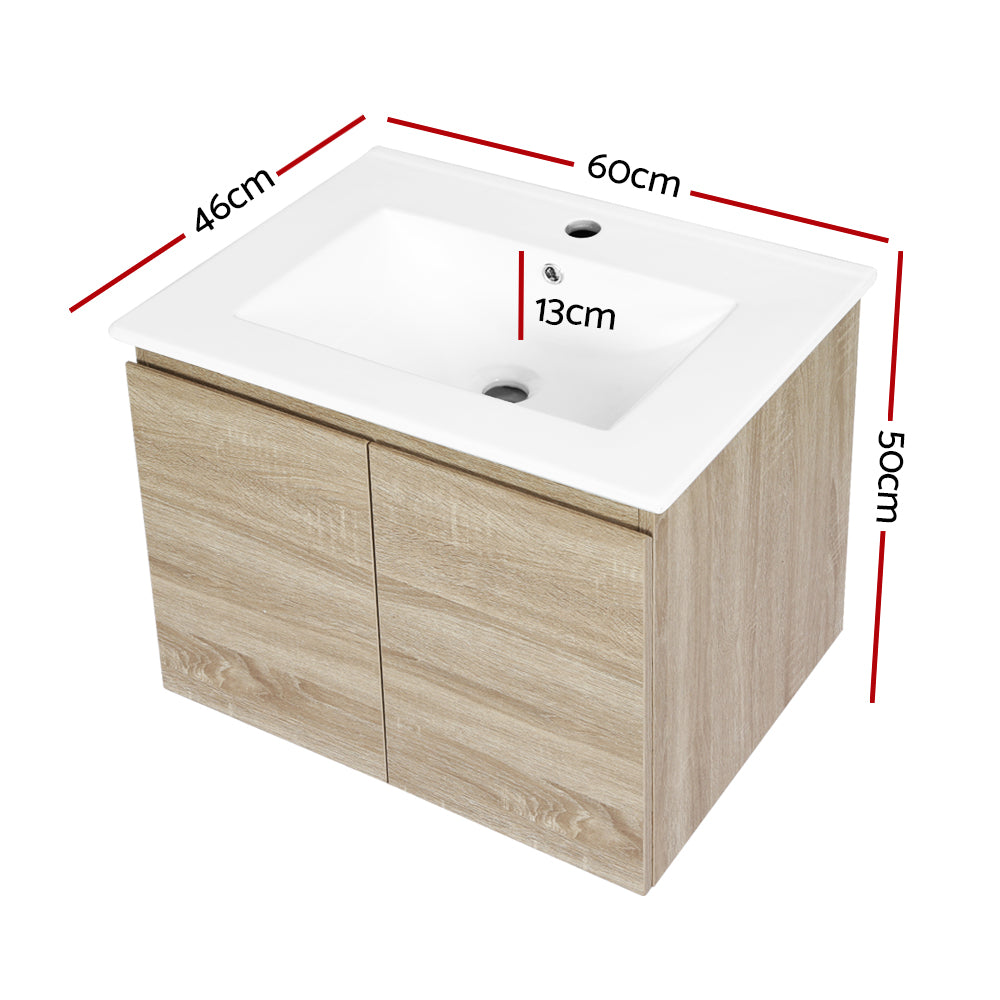Marlook Vanity Unit 600mm with Basin Oak