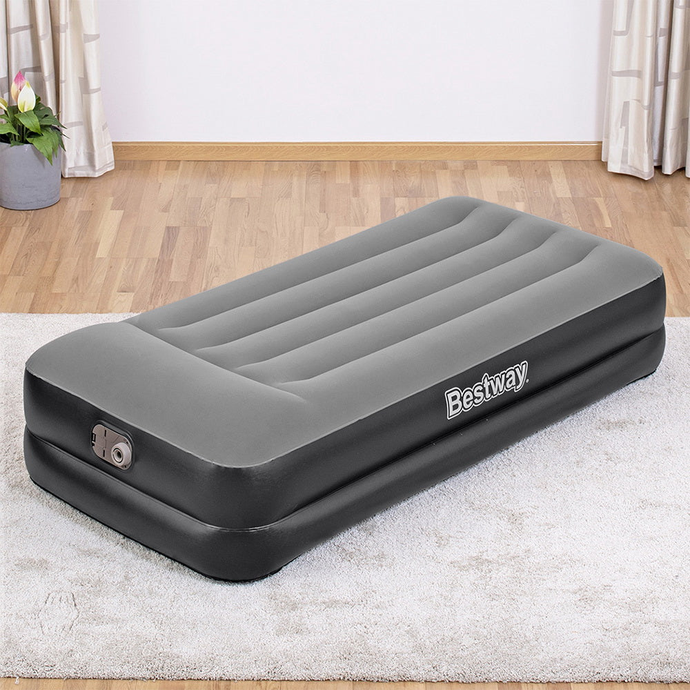 Marlook Air Mattress Single Inflatable Bed 46cm Airbed Black