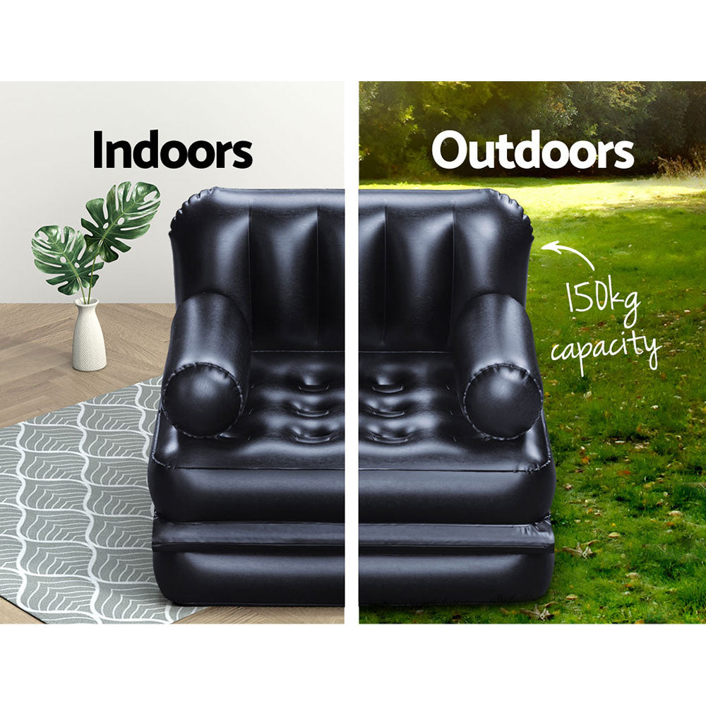 Marlook Inflatable Air Chair Seat Lounge Couch Lazy Sofa Blow Up Ottoman